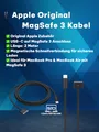 Produktbild: 🔌 Apple Original USB-C auf MagSafe 3 Kabel – 2 Meter - Schwarz