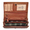 Produktbild: Benthill Geldbörse Damen Leder - Hochwertige Echt-Leder Damen Portemonnaie mit RFID Schutz - Lange Vintage Damenbörse - Frauen Portmonee inkl. Geschenkbox, Farbe:Braun