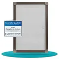 Produktbild: APANA Fliegengitter Insektenschutz Fenster Alu Rahmen nach auf Maß ohne Bohren Bausatz,Farbe:braun (RAL8017),Größe (Breite x Höhe):120 x 140 cm