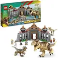 Produktbild: LEGO 76961 Jurassic Park Angriff des T. rex und des Raptors aufs Besucherzentrum, Dinosaurier Spielzeug für Kinder ab 12 Jahren - Bunt