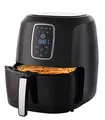 Produktbild: Heißluftfritteuse XXL Premium 5.2L - Airfryer Mit Touch-Bedienfeld, Neueste Technik, 100% knusprig, ohne Fett - Backen, Frittieren, Grillen, Rösten - Spülmaschinenfest - Extrem leise Anwendung