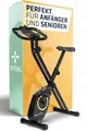 Produktbild: SportPlus SP-HT-1200-B-iE Heimtrainer Fahrrad klappbar - Hometrainer Fahrrad klappbar - extra leiser Heimtrainer für zuhause - Indoor Bike Platzsparend & Faltbar Fitnessbike - Belastbar bis 100kg