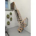 Produktbild: Minka Mittelholmtreppe Joker Turn 35 - 304cm Geschosshöhe Buche Schwarz