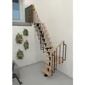 Produktbild: Minka Mittelholmtreppe Joker Turn 35 - 304cm Geschosshöhe Buche Schwarz