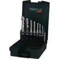 Produktbild: TERRAX by RUKO Maschinengewindebohrer-Satz HSSE-Co 5 Form C - 7 tlg. (Kassette Kunststoff) - A245058ETX