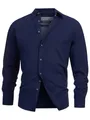 Produktbild: Indicode Herren INGilman Hemd kariert mit Kent-Kragen aus Baumwollmischung | Herrenhemd Männerhemd Navy, M