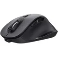 Produktbild: Trust Fyda Aufladbare Kabellose Maus, Nachhaltiges Design, 800-2400 DPI, 6 Tasten, Daumen- und Fingerauflage, 2,4 GHz, Funkmaus mit USB-Empfänger,... - Schwarz