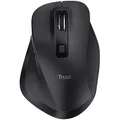 Produktbild: TRUST Fyda Rechargeable Wireless Comfort Mouse schwarz, ECO zertifiziert, USB