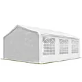Produktbild: TOOLPORT Partyzelt 4x6 m Pavillon Starke PVC 600 N Plane wasserdicht und schneller Aufbau