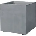 Produktbild: Deroma Pflanztopf Quadro Millennium Kunststoff 39 cm aschgrau mit Ablauflöchern