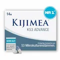 Produktbild: Kijimea® K53 Advance – Darmbakterien hochdosiert | 53 ausgewählte Bakterienstämme aus der Darmflora | mit Biotin | >500 Milliarden KBE je Monatspackung | laktosefrei | glutenfrei - 14 Kapseln