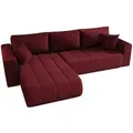Produktbild: Cornero Ecksofa, Rot, Textil, Echtholz,Buche, 3-Sitzer, L-Form, 280x175 cm, Wohnzimmer, Sofas & Couches, Wohnlandschaften, Ecksofas