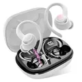 Produktbild: Bluetooth Kopfhörer Sport, in Ear Kopfhörer Kabellos Bluetooth 5.4 mit HD Mic, Herausragender Sound, 40 Std Spielzeit, Comfort Fit, Dual LED-Anzeige, IP7 Wasserdicht Ohrhörer mit Ohrhaken, Weiß