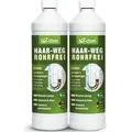 Produktbild: bio-chem Haar-Weg Abflussfrei – Abflussreiniger EXTRA STARK – 2x 1000 ML - Bis zu 20 Anwendungen je Flasche Rohrreiniger – Extrem effektiv & ...