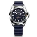 Produktbild: Victorinox Herren Armbanduhr Dive Pro Ø 43 mm, Swiss Made, Analog Quarz, Wasserdicht bis 300 m, Saphirglas, Kautschuk-Armband, Blau