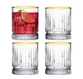 Produktbild: Pasabahce ELYSIA 520004 Golden Touch  Wassergläser Whiskygläser 355 ml 4 er Set
