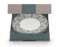 Produktbild: PiP Studio Teller-Set Flower Festival Frühstücksteller Deco light blue 21cm Set4, Porzellan, Set/4 Plates Flower Festival Deco Light Blue 21cm