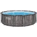 Produktbild: Bestway Solo Pool Steel Pro MAX Holz-Optik Mooreiche Ø 366 x 100 cm