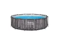 Produktbild: Bestway Tierkissen Steel Pro MAX™ Solo Pool ohne Zubehör Ø 366 x 100 cm, Holz-Optik (Moor, Ø 366 x 100 cm