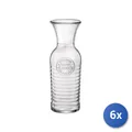 Produktbild: 6x Karaffen Aus Glas Officina1825 Liter 1,18 Ct Transparent Bormioli Rocco