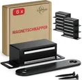 Produktbild: LouMaxx Magnetschnäpper - Haltekraft 6kg- 6er Set Edelstahl Schrankmagnet