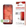 Produktbild: Displex Smart Glass (9H) für Apple iPhone 13/13 Pro/14/16e, Montagesticker, unzerbrechlich, Apple, iPhone 13/ iPhone 13 Pro/ iPhone 14/iPhone 16e, Trockene Anwendung, Schlagfest, Kratzresistent, Staubresistent, Transparent, 1 Stück(e)
