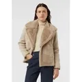 Produktbild: comma Funktionsjacke Outdoor-Jacke Fake Fur-Jacke im Materialmix beige 40 EU