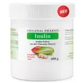 Produktbild: Inulin Pulver 600 g – Pures Inulinpulver, pflanzlicher Ballaststoff aus der Chicorée-Wurzel, vegan – ohne Zusatzstoffe – Original Pharno