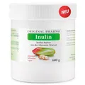 Produktbild: Inulin Pulver 600g – Pures Inulinpulver, pflanzlicher Ballaststoff aus der Chicorée-Wurzel, Vegan – ohne Zusatzstoffe – Original Pharno