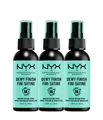 Produktbild: NYX Professional Makeup Make Up Setting Spray Dewy Finish 3er Set Fixing Spray 180 ml Nr. 02 - Dewy Finish