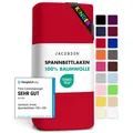 Produktbild: Jersey Spannbettlaken Spannbetttuch Baumwolle Bettlaken 60x120-70x140 cm, Rot