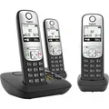 Produktbild: A690 A Trio, analoges Telefon schwarz, DECT, Anrufbeantworter