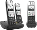 Produktbild: GIGASET A690ATSW - DECT Telefon, 3 Mobilteile, Anrufbeantworter, schwarz