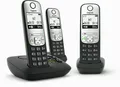 Produktbild: Gigaset Gigaset A690A Trio DECT schnurloses Telefon Anrufbeantworter Schnurloses DECT-Telefon (Mobilteile: 3, Freisprechen & Weckfunktion & Grafik Display & Wahlwiderholung)