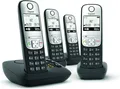 Produktbild: Gigaset A690A Quattro. Schwarz. Schnurloses Telefon mit AB-gebraucht, sehr gut.