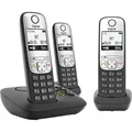 Produktbild: Gigaset A690A Trio DECT/GAP Schnurloses Telefon analog Anrufbeantworter Schwarz