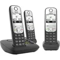 Produktbild: Gigaset A690A Trio DECT/GAP Schnurloses Telefon analog Anrufbeantworter Schwarz