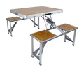 Produktbild: Bo-Camp Bambus Picknicktisch, braun/silber