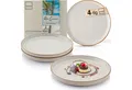 Produktbild: SÄNGER Speiseteller Rio Creme, (4 St), 4 tlg. Dessertteller, Beige, Steingut, Handmade, VALUE COLLECTION