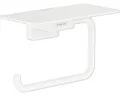 Produktbild: Papierrollenhalter mit Ablage hansgrohe AddStoris weiß matt 41772700