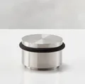 Produktbild: Türstopper Edelstahl zur Bodenmontage, Vollmaterial matt Gummiring - PHOS Design