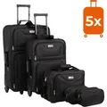 Produktbild: Kofferset TRAVEL, 5-teilig, schwarz - Schwarz