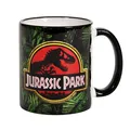Produktbild: Jurassic Park Tasse Jungle Logo 320 ml Kaffeetasse Tee Keramik Grün