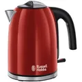 Produktbild: Russell Hobbs Wasserkocher Colours Plus+ 20412-70, Rot, Kunststoff, 1,7 L, 16.2x23.7x23.8 cm, automatische Abschaltung, manuelle Trockengehschutz, Überhitzungsschutz, 360°-Sockel, abgedecktes Heizelement, herausnehmbarer Filter, Küchengeräte, Wasserkocher