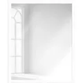 Produktbild: WANDStyle Wandspiegel H960 aus Massivholz in Weiß 43 x 53 cm im Stil Modern