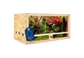Produktbild: ITA Terrarium Holz Terrarium 100x60x50 mit Seitenbelüftung & Integriertem Hygrometer, Holzterrarium aus OSB - Terrarien für Reptilien, Schlangen, Amphibien