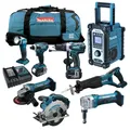 Produktbild: Makita 18V Akku Combo Kit - DJN161 RTJ Knabber Werkzeug Set inkl. DGA511 +++