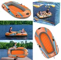 Produktbild: Bestway Schlauchboot Kondor Elite 2000 - Angelboot Gummiboot Ruderboot - Orange