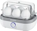 Produktbild: Eierkocher 6 Eier 420W weiß/grau BPA-frei mit Signalton Eierstecher