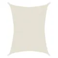 Produktbild: anndora Sonnensegel luftdurchlässig 4 x 6 m - Farbe Creme - rechteckig - Material HDPE